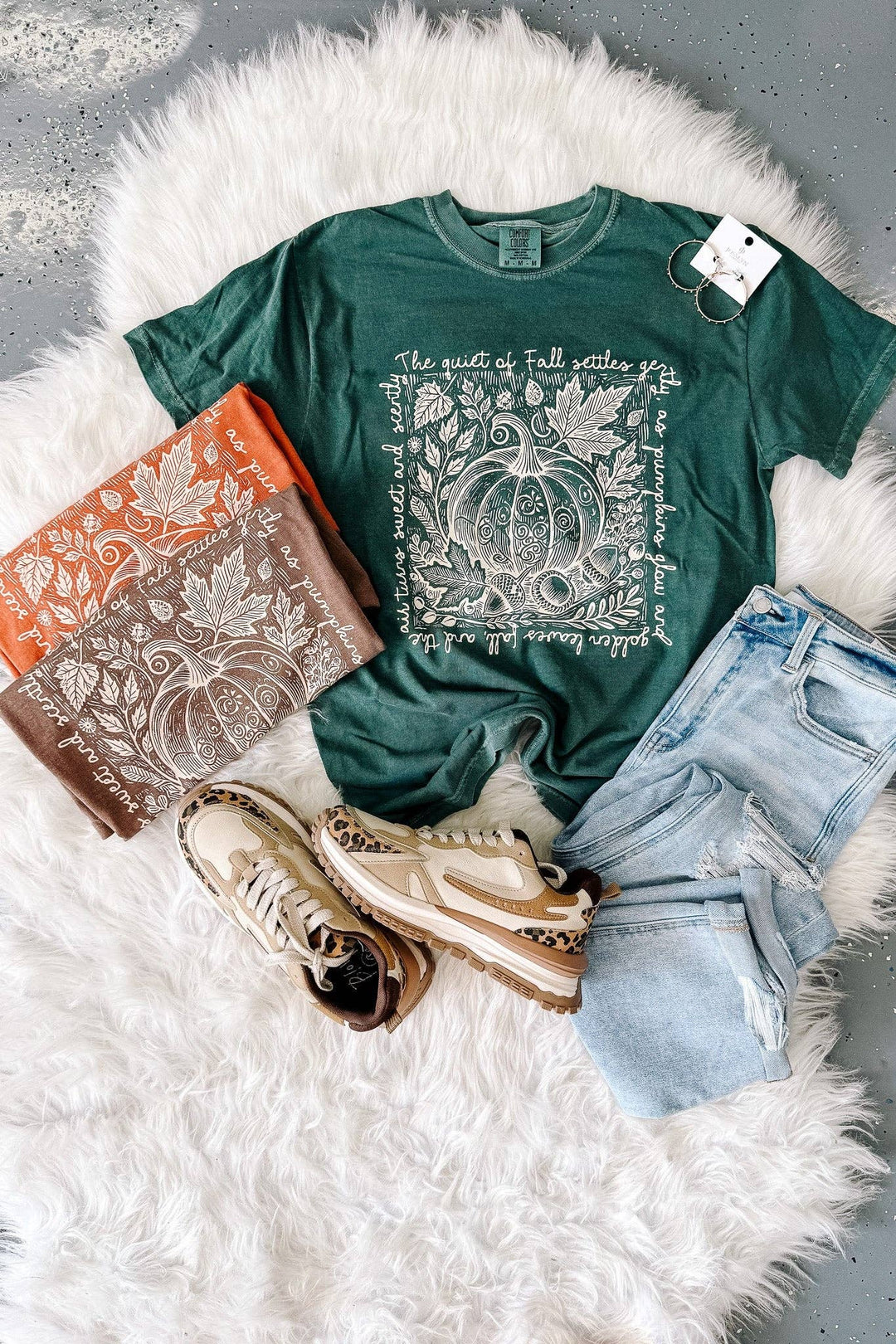 The Quiet of Fall Graphic Tee - Multiple Colors