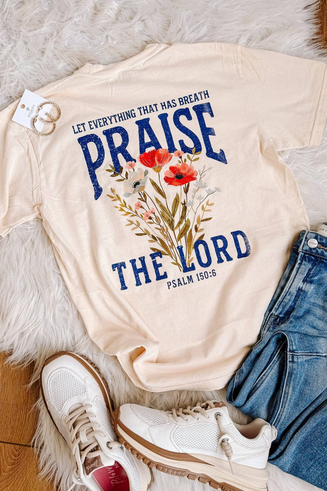 Praise The Lord Graphic Tee - Ivory
