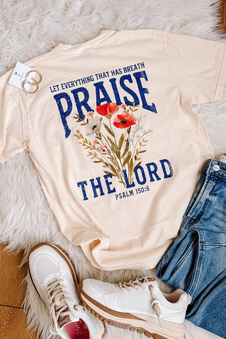 Praise The Lord Graphic Tee - Ivory