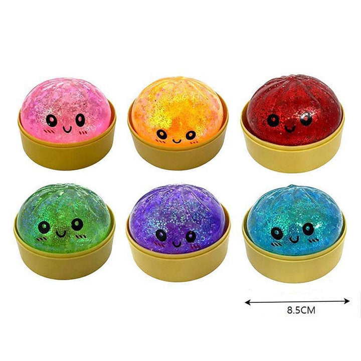 Glittered Steamed Bao Bun Dumpling Toy