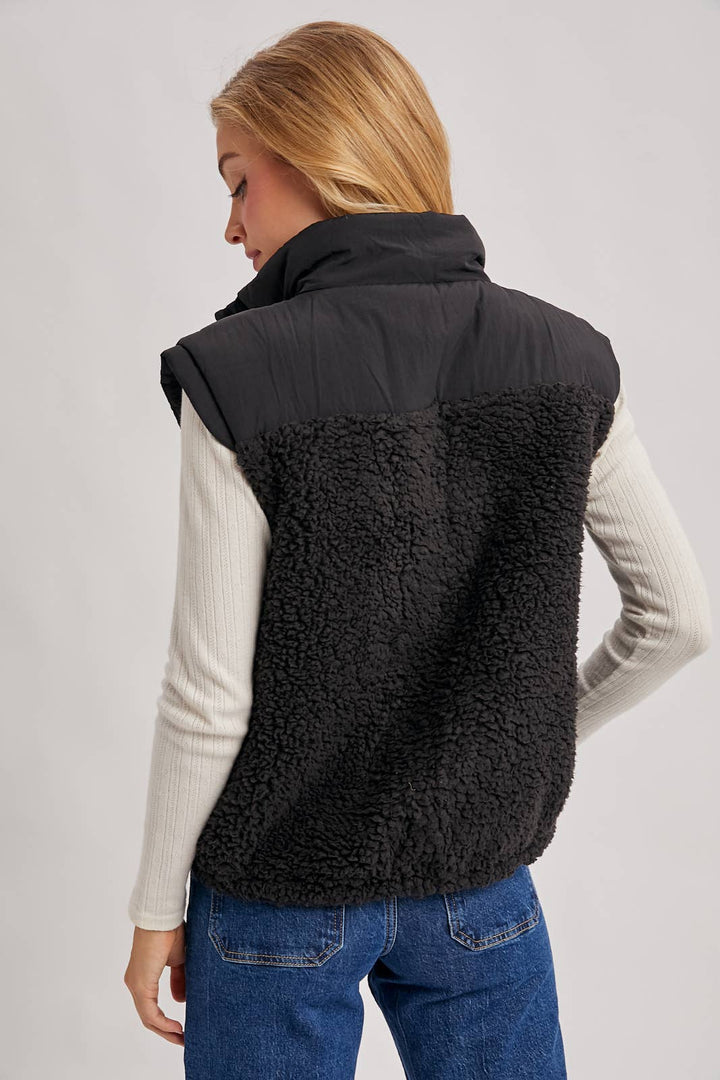 Sherpa Contrast 1/2 Zip Pullover