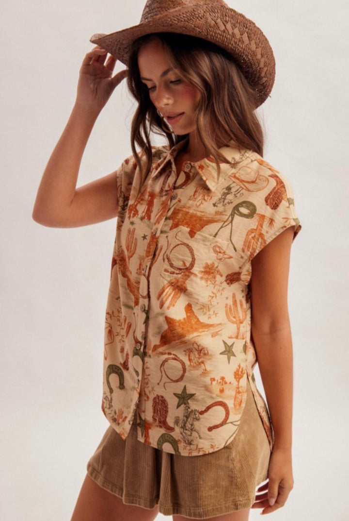 Western Button Down Shirt