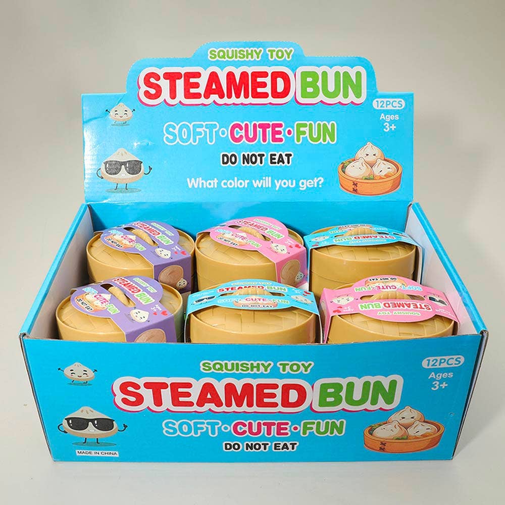 Glittered Steamed Bao Bun Dumpling Toy