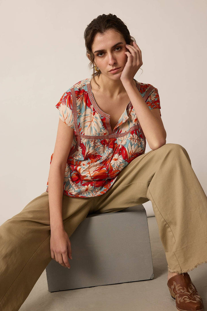 Posey Floral Print Top