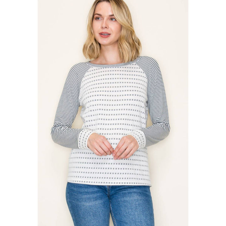 Dotted Stripe Long Sleeve