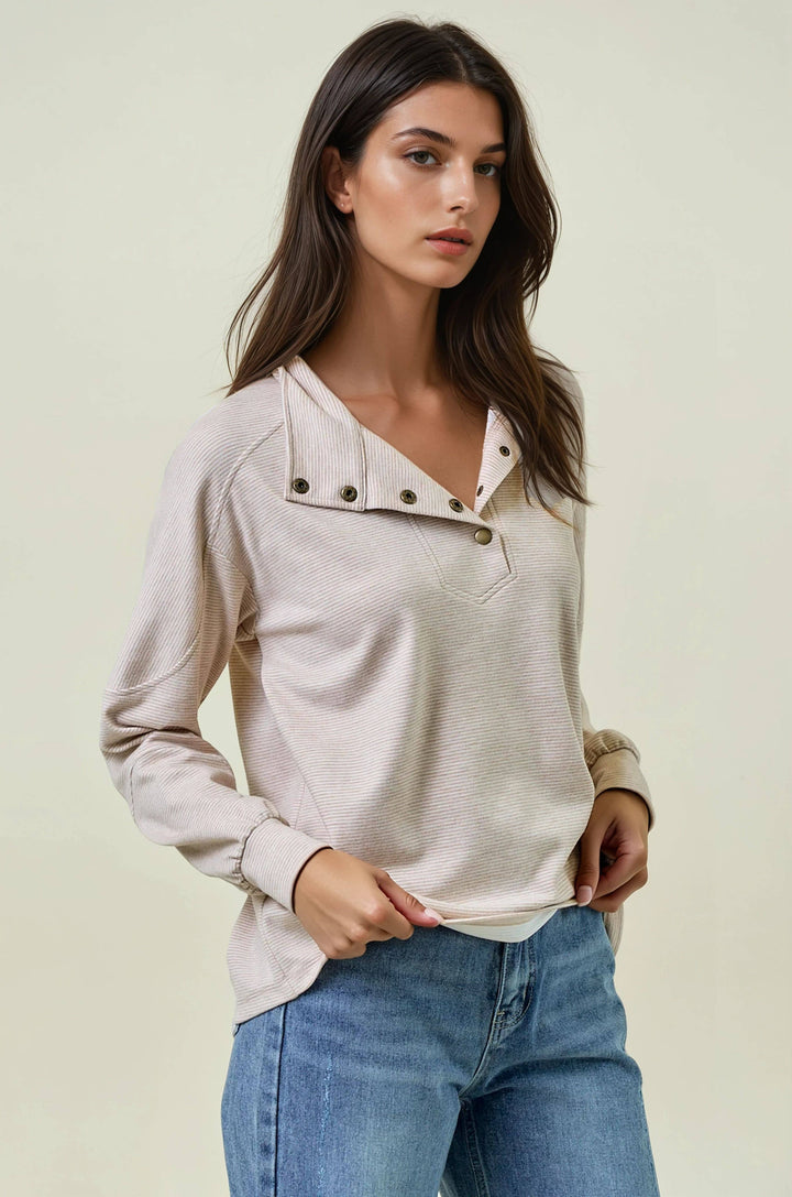 Kennedy Half Snap Sweatshirt