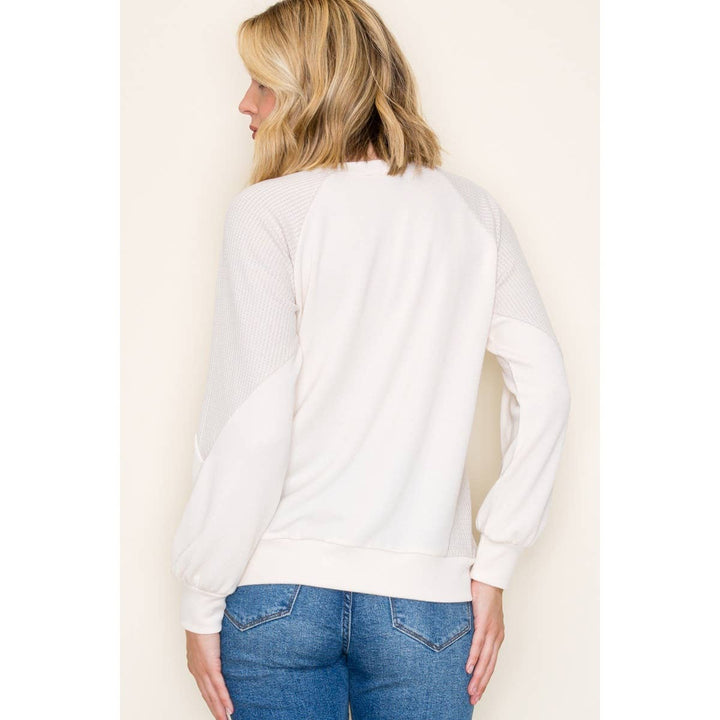 Monaco Rib Textured Knit Top
