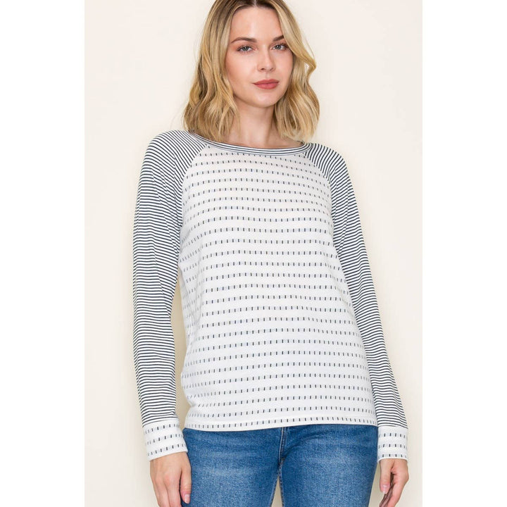 Dotted Stripe Long Sleeve
