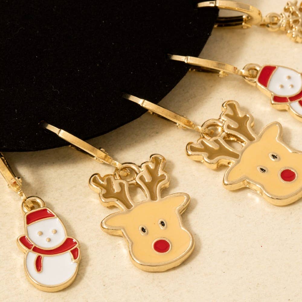 Festive Christmas Stud And Hoops