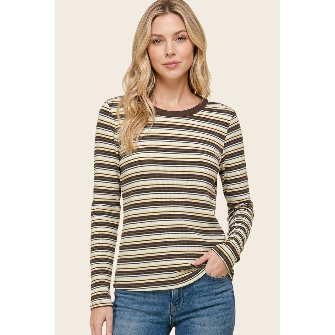 BASIC MULTI STRIPED TOP