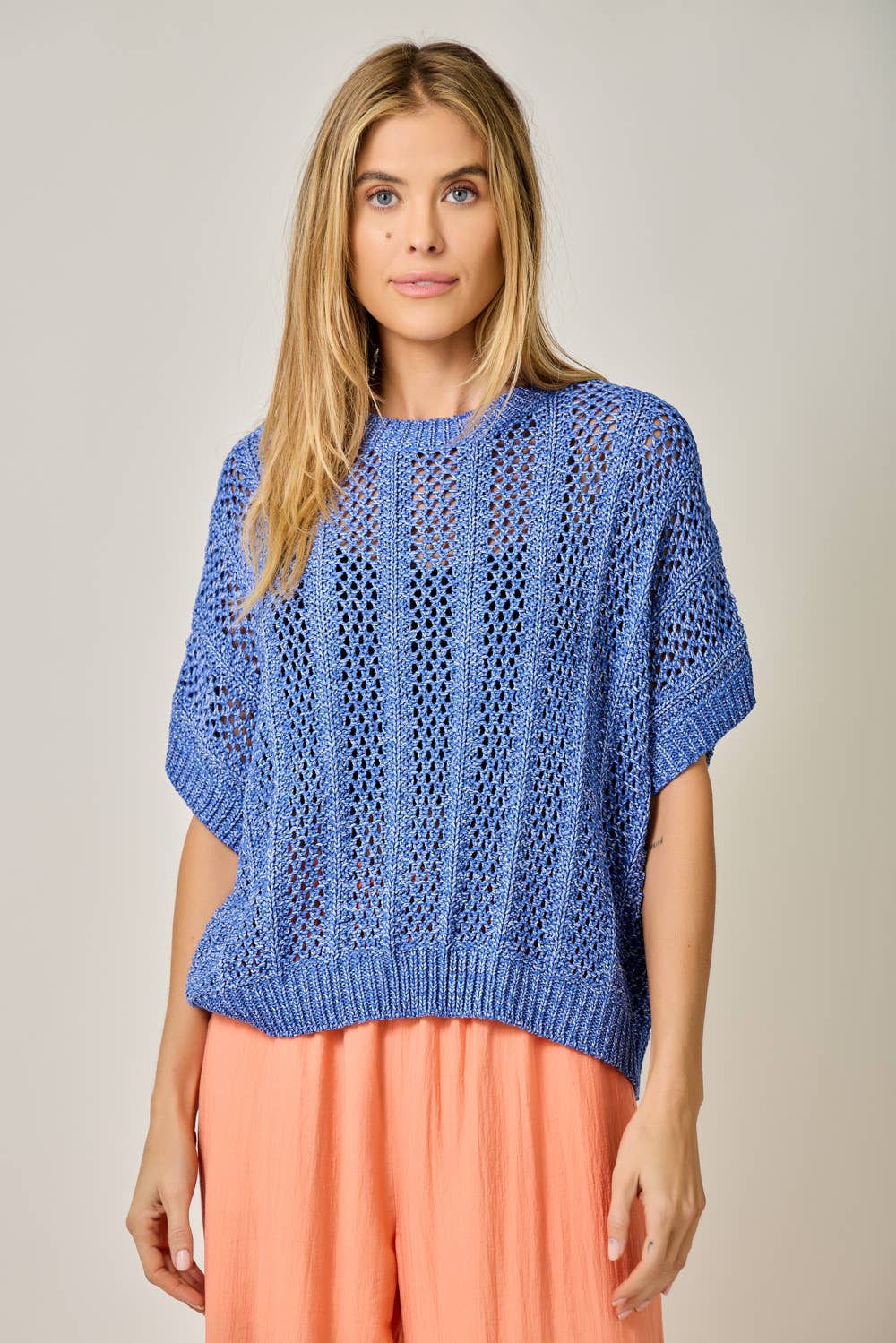 Lainey Crochet Dolman Sweater
