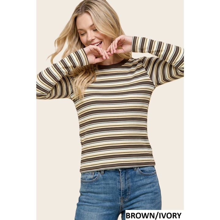 BASIC MULTI STRIPED TOP
