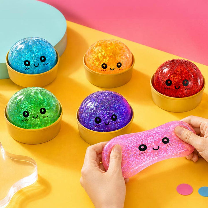 Glittered Steamed Bao Bun Dumpling Toy