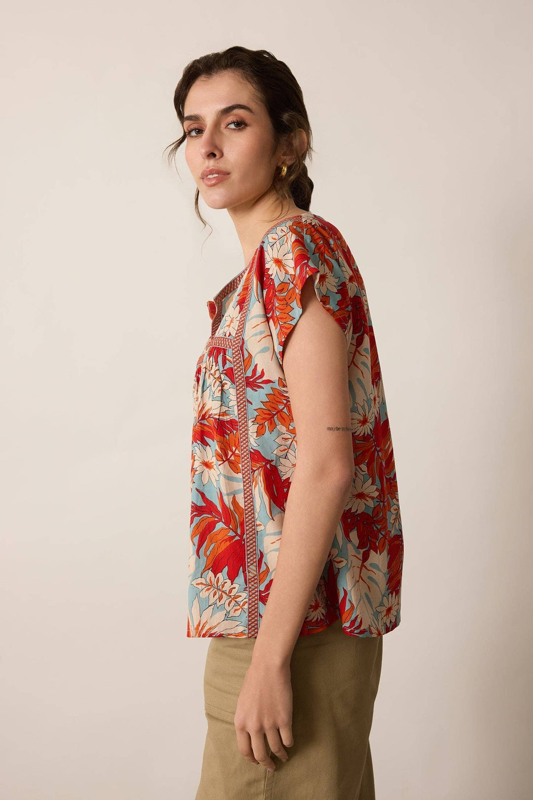 Posey Floral Print Top