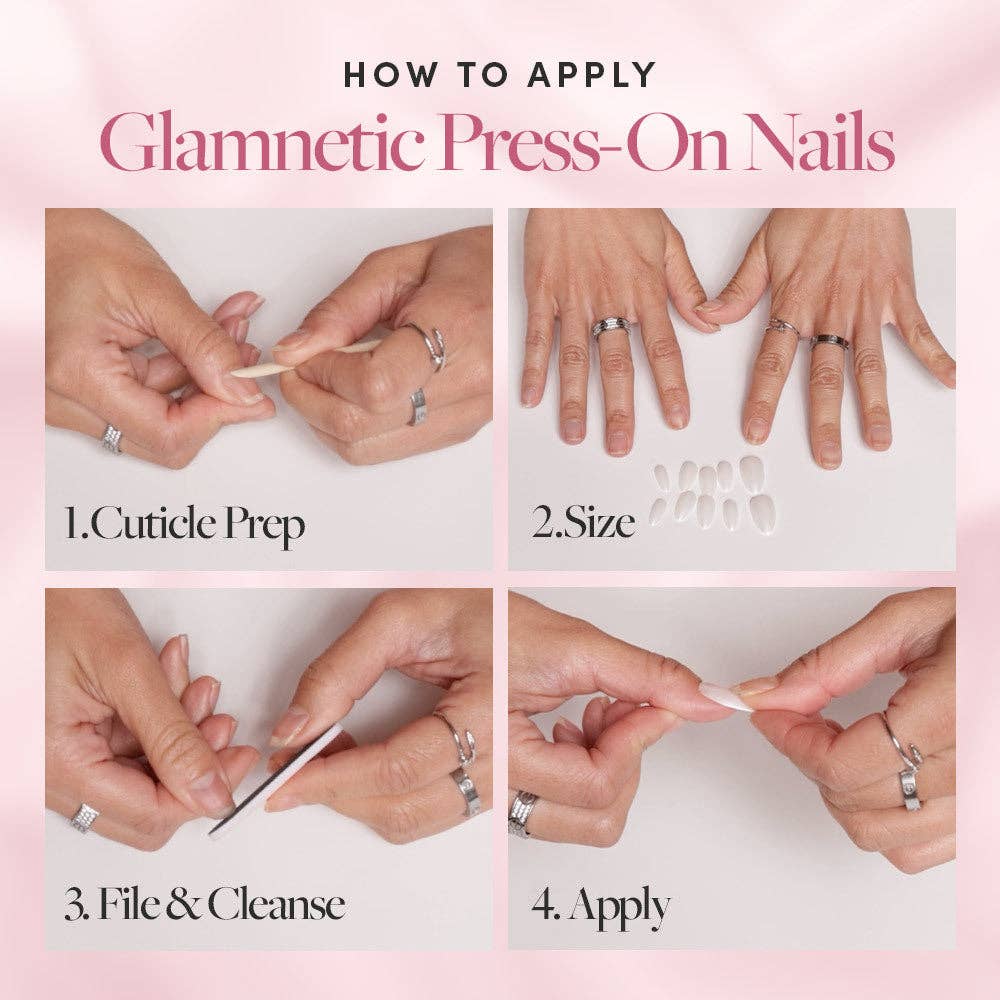 Cashmere Blue Press-On Nails | Short Squoval | Holiday Nails