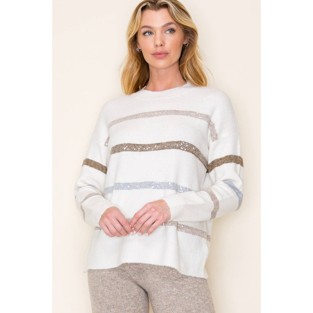 Becky Striped Pullover Sweater