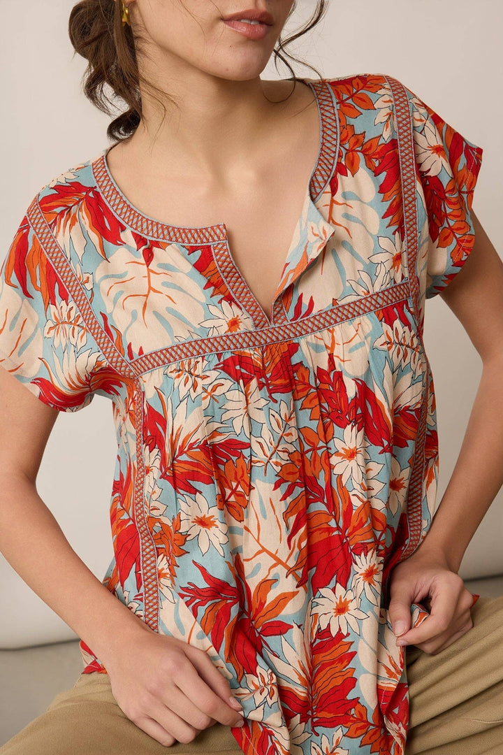 Posey Floral Print Top