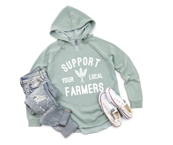 Support Your Local Farmers Hooded Sweatshirt