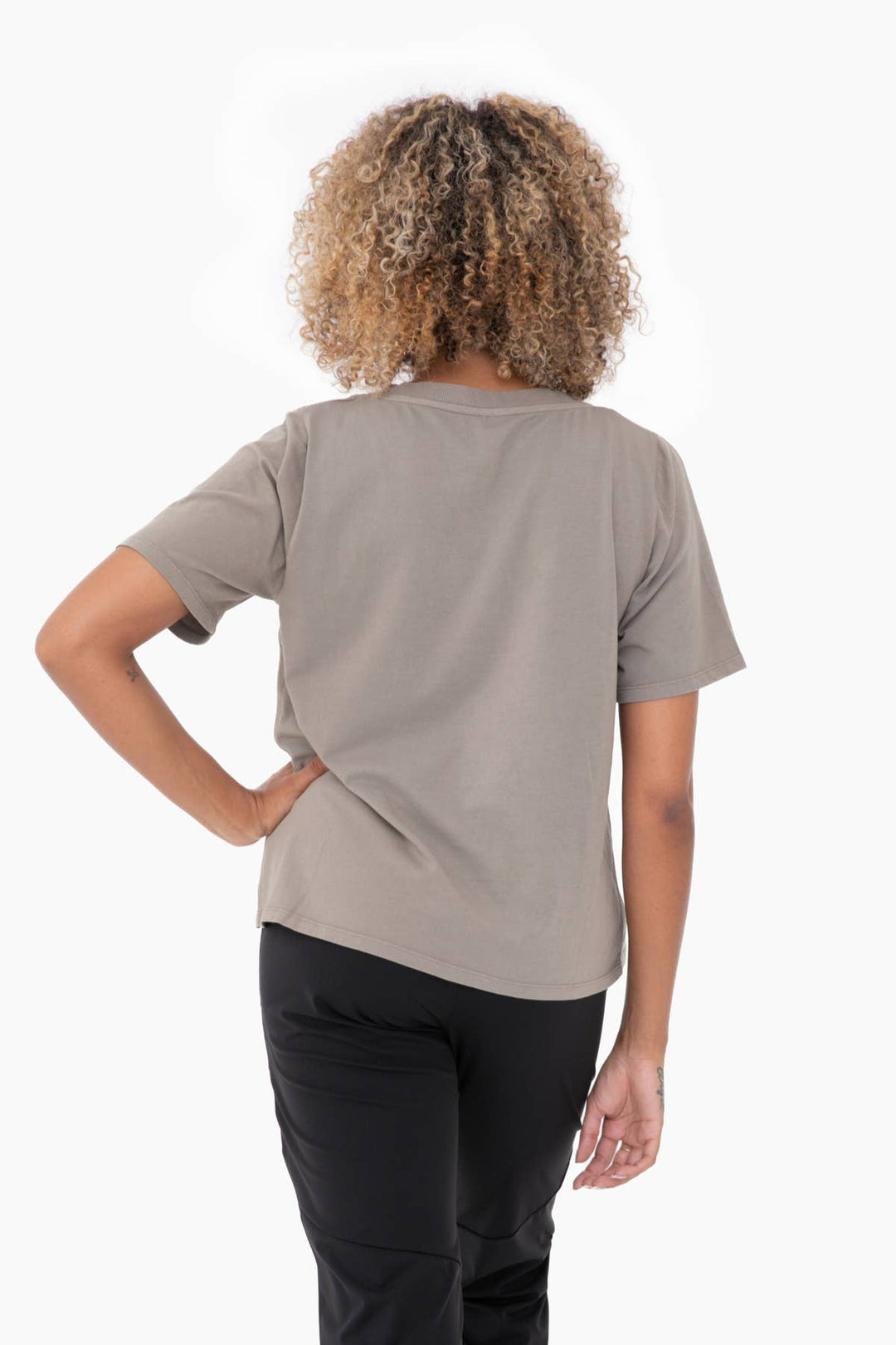 Pima Cotton Blend V-Neck Tee