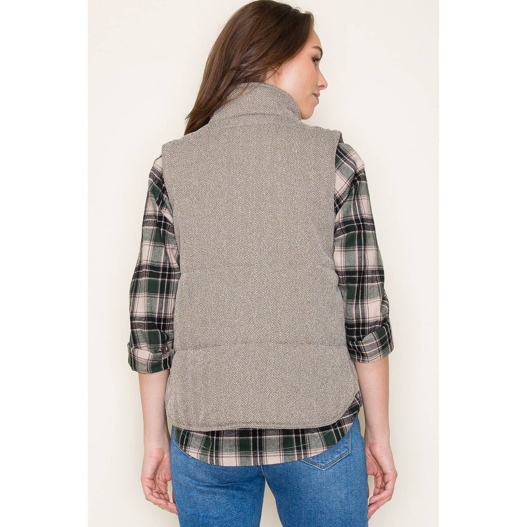 Herringbone Padded Vest