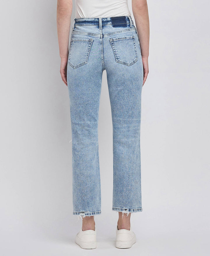 Kim Distressed Crop Leg Jeans