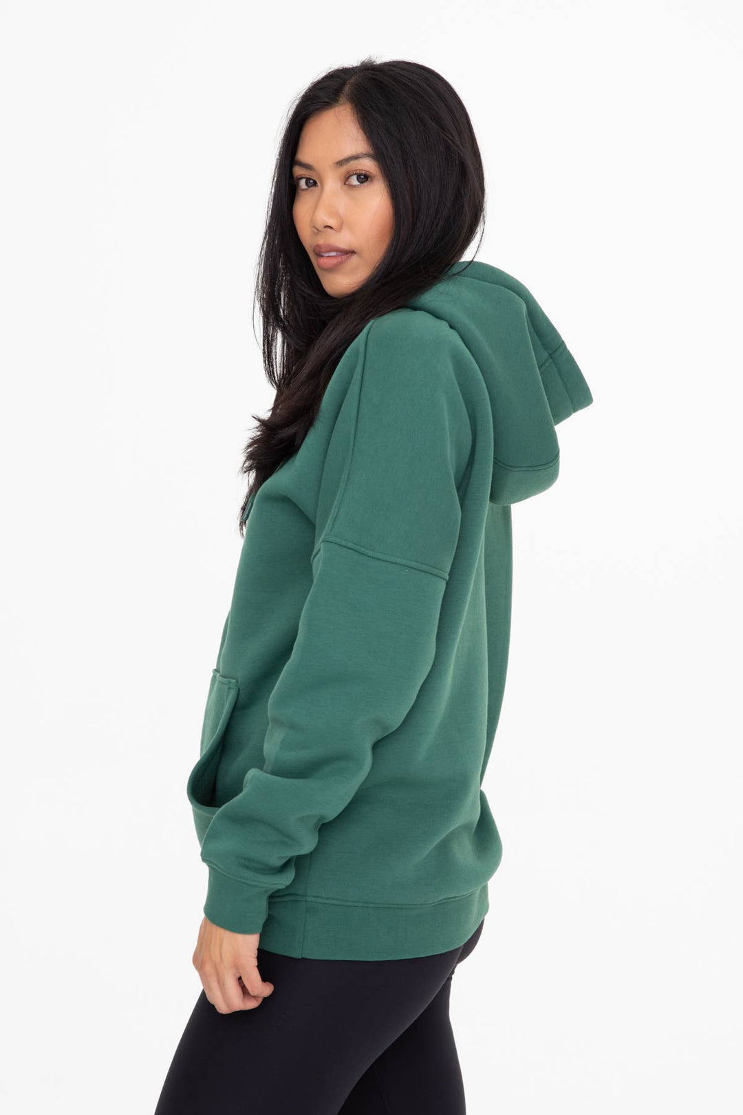 Longline Fleece Hoodie