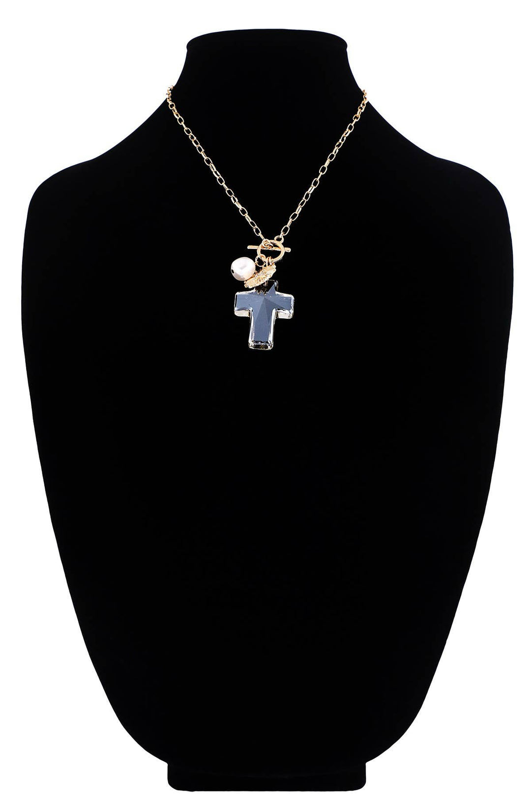 Shell & Pearl Pendant Necklace
