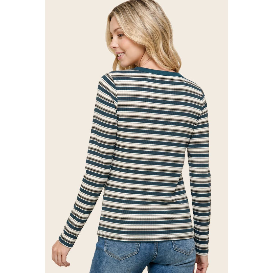 BASIC MULTI STRIPED TOP