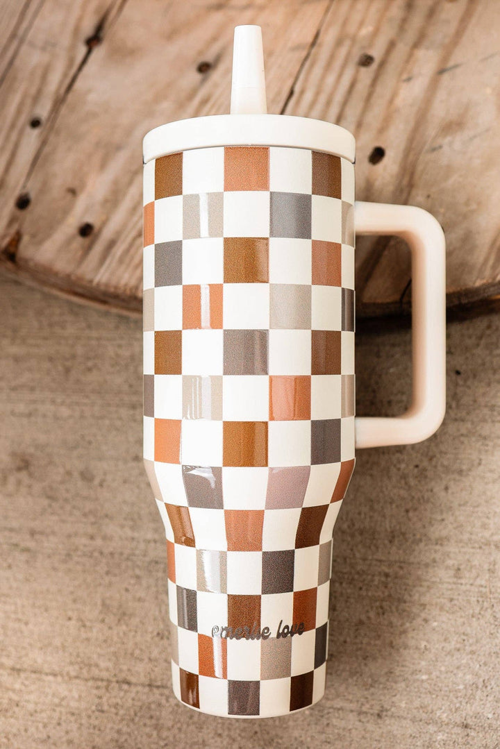 The Hydrate+ 40oz Tumbler - Autumn Checkered