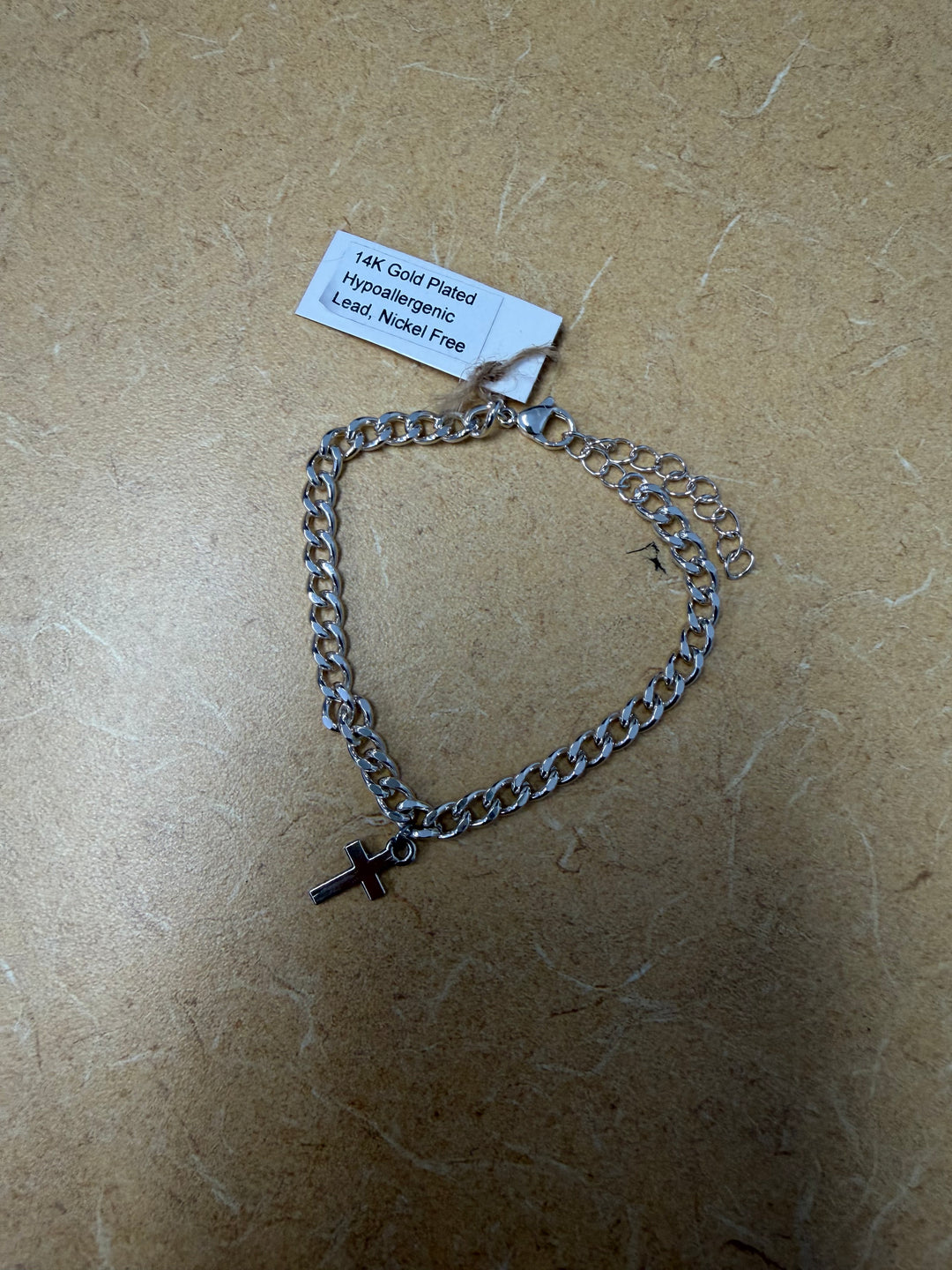 Silver Bracelet with Cross
