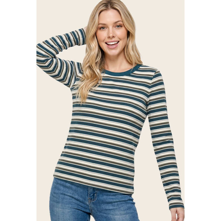 BASIC MULTI STRIPED TOP