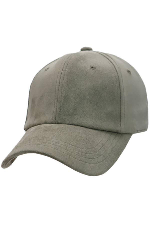 Suede Baseball Cap