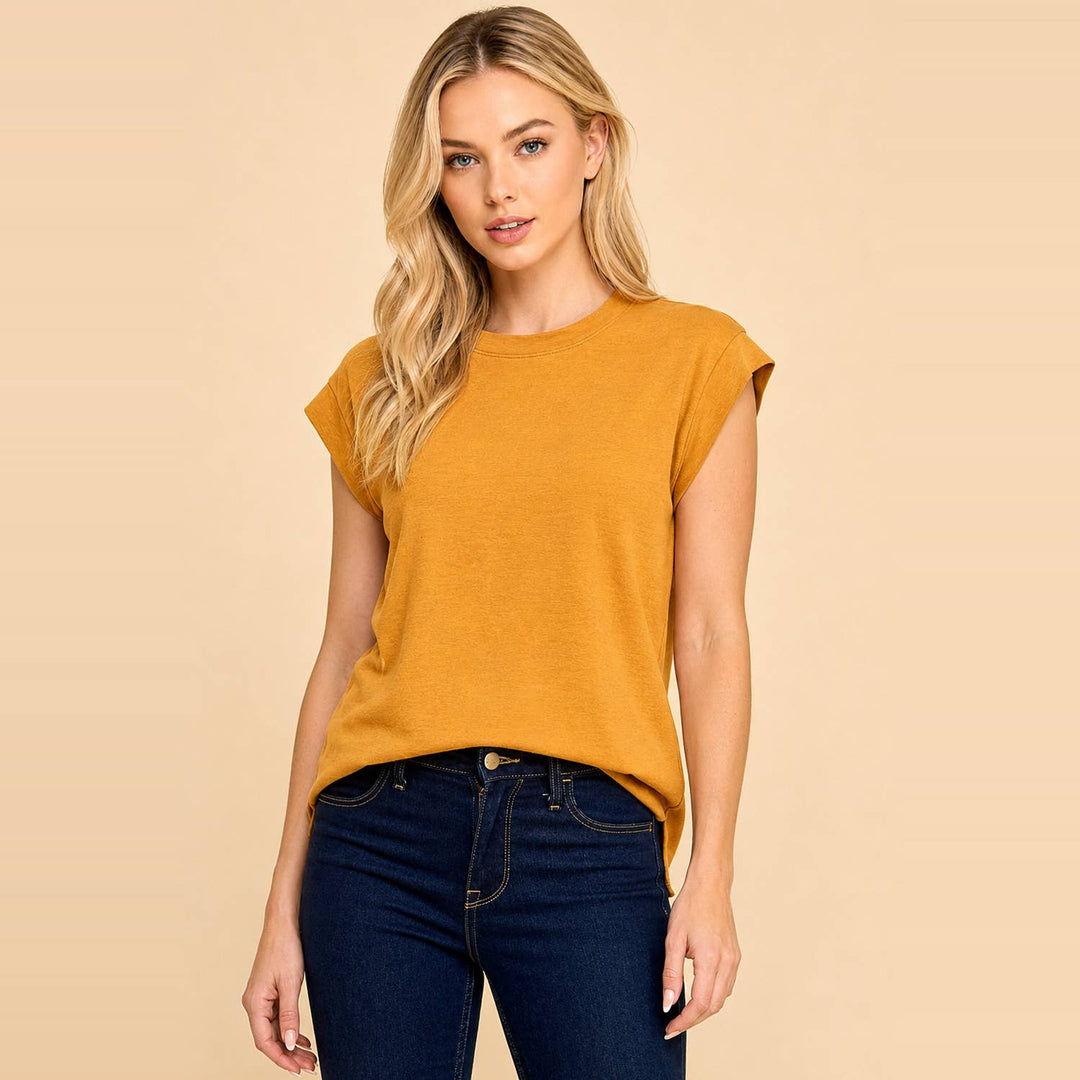 Short Sleeve Solid Top