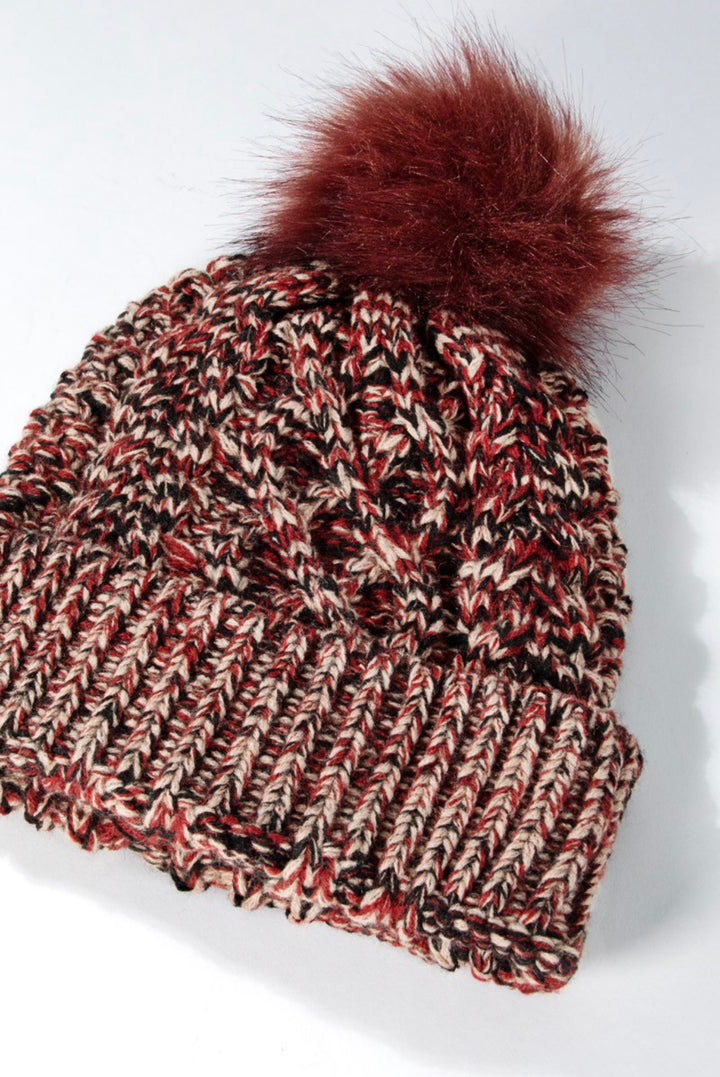 Pom Pom Knit Beanie