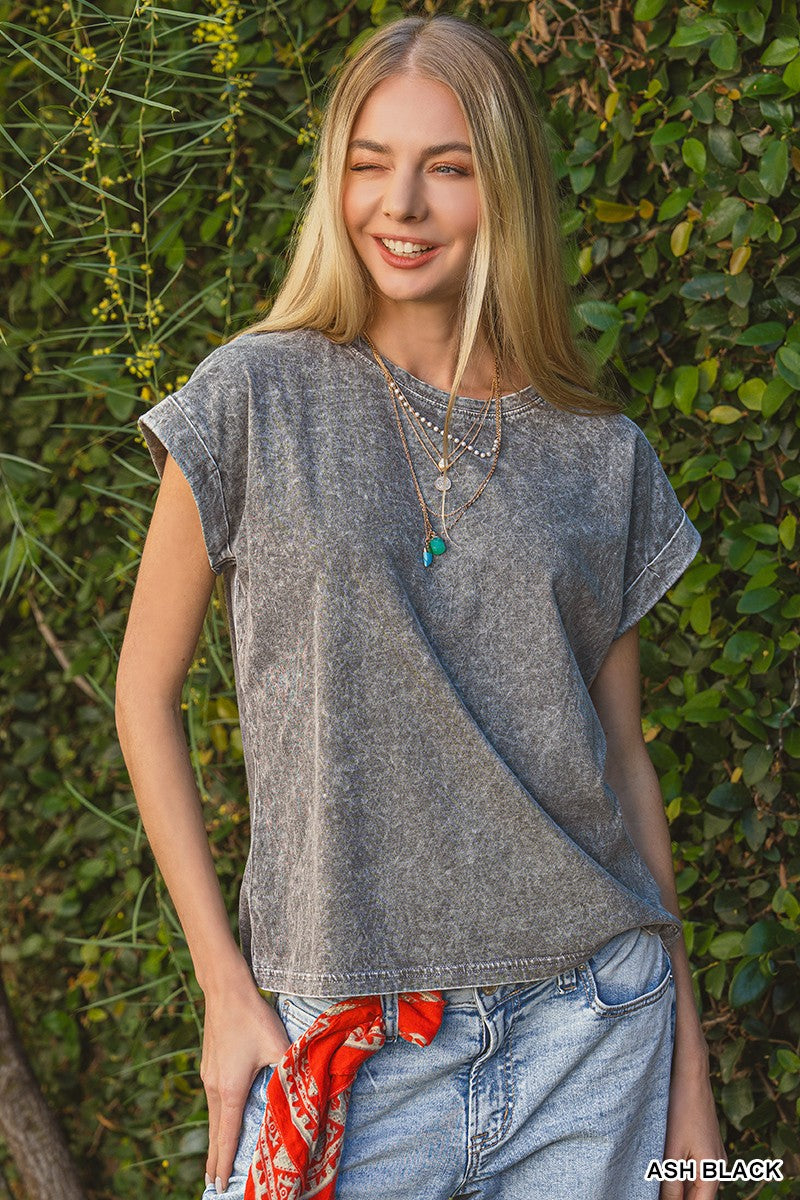 Shaina Cuffed Sleeve Top