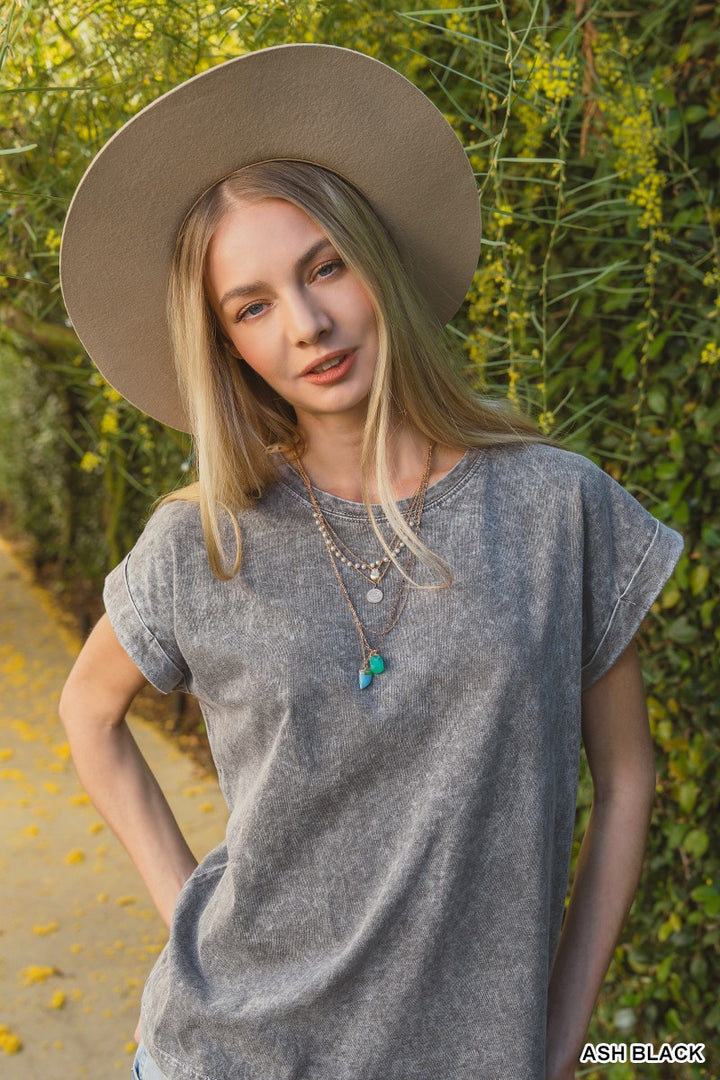 Shaina Cuffed Sleeve Top