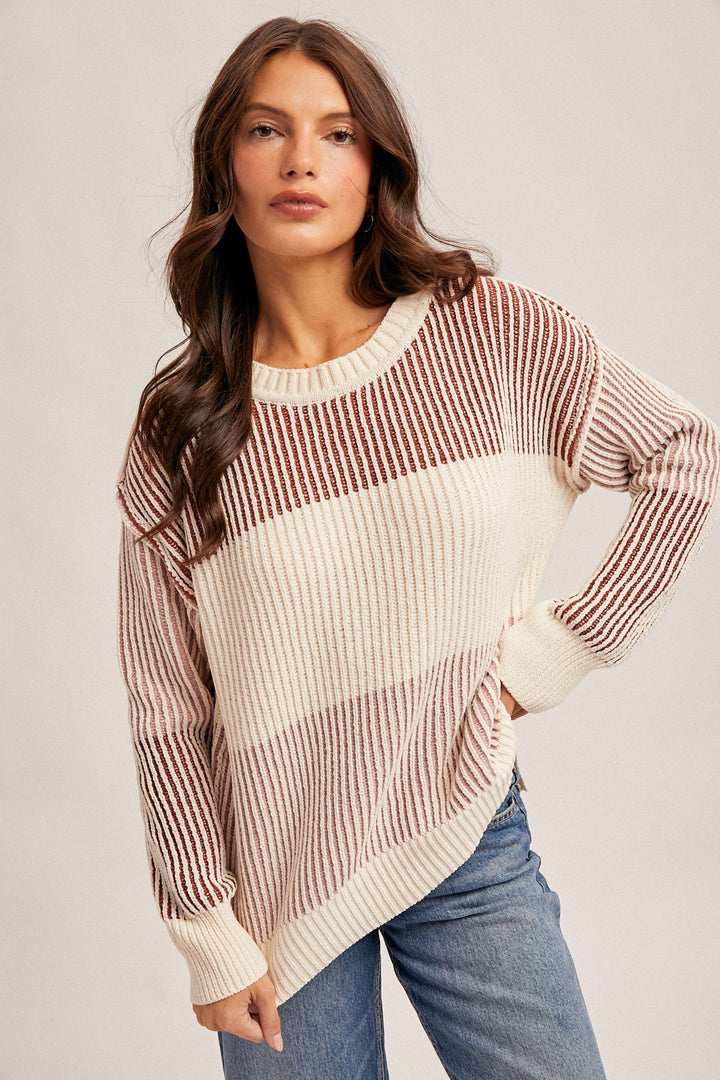 Allison Color Block Sweater