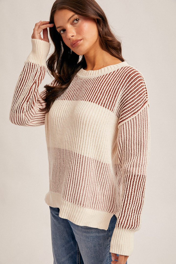 Allison Color Block Sweater