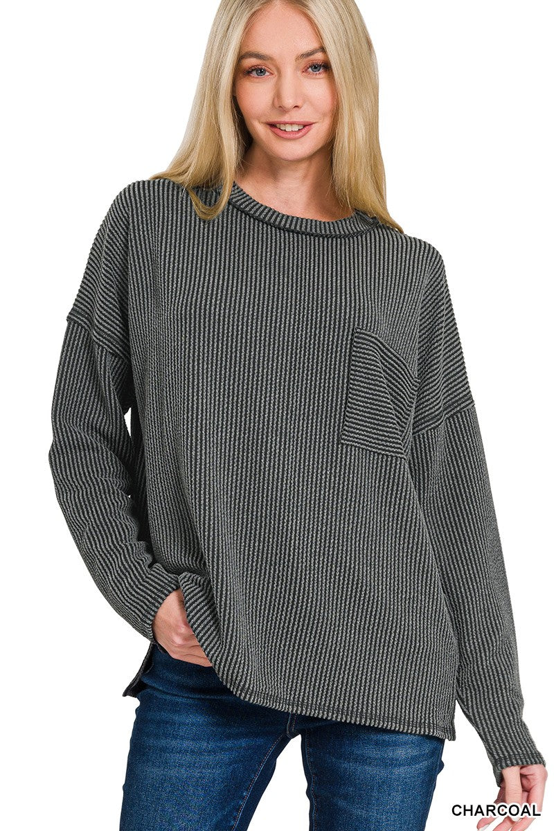 Ember Raised Ribbed Top