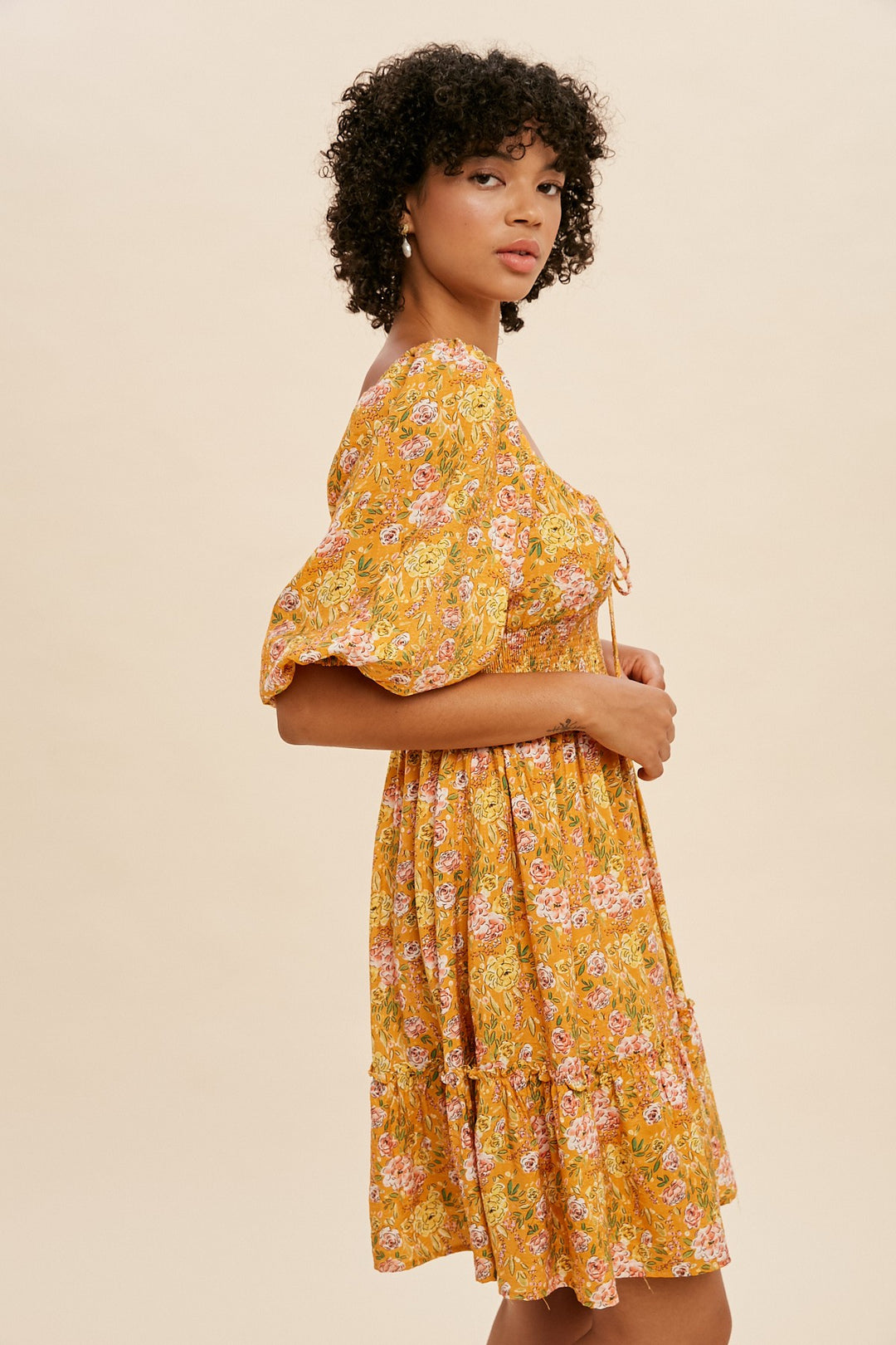 Elsie Sweetheart Floral Dress