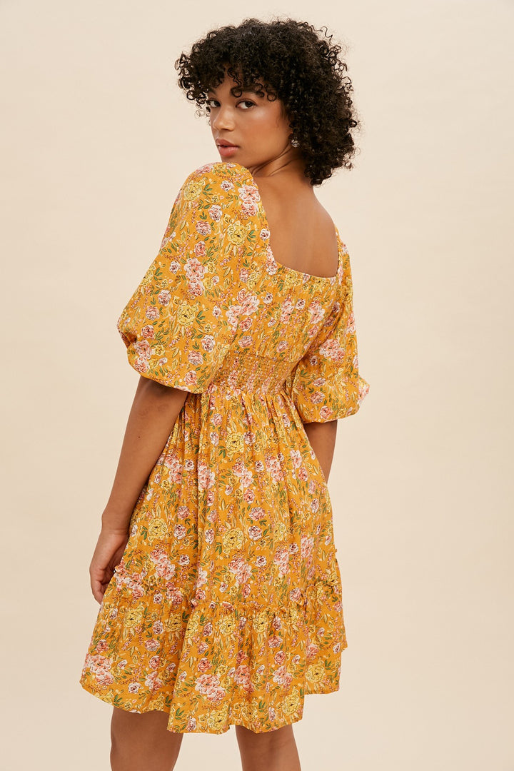 Elsie Sweetheart Floral Dress