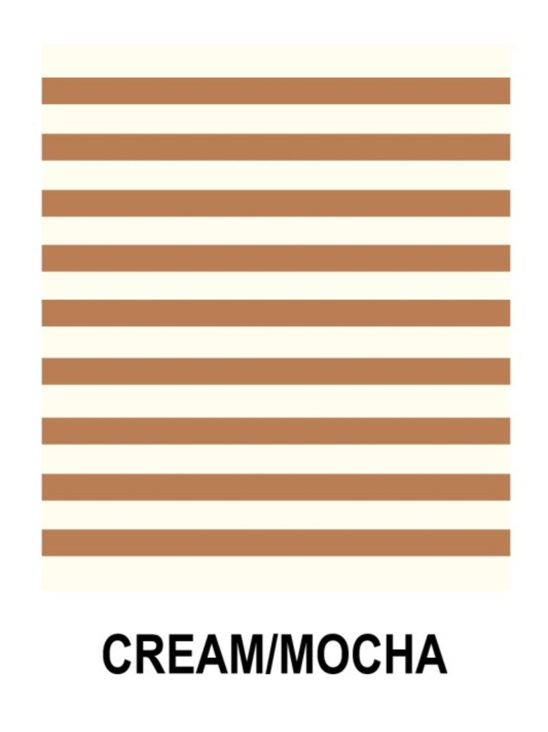 Striped Contrast Trim Rib Banded Tee