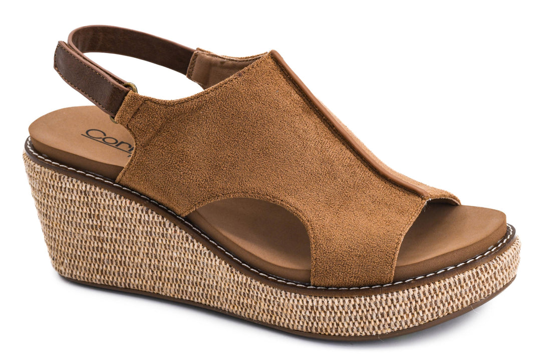 Carley - Chestnut Combo 2 Wedge Sandal
