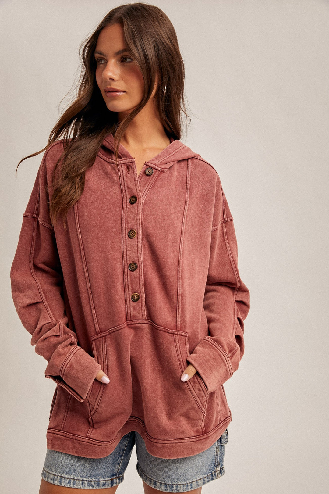 Lynne Washed Terry Hoodie