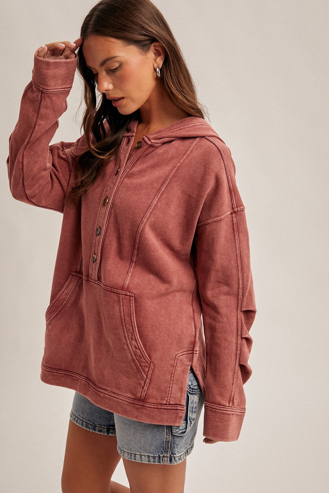 Lynne Washed Terry Hoodie