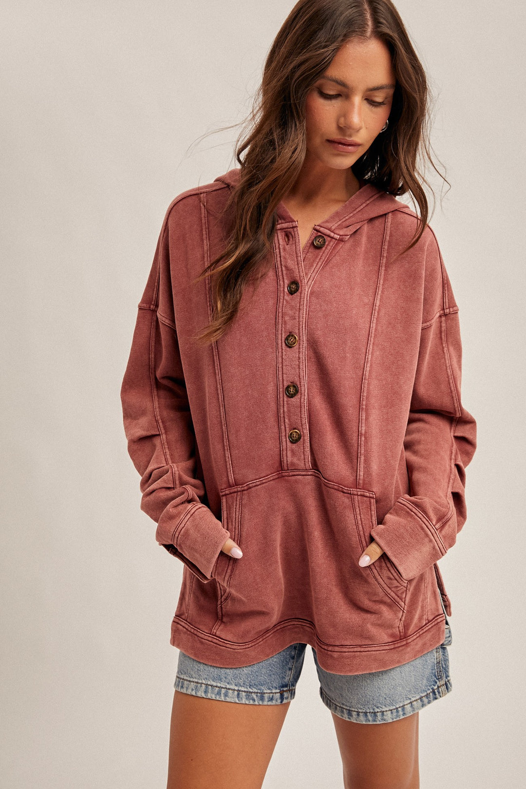Lynne Washed Terry Hoodie