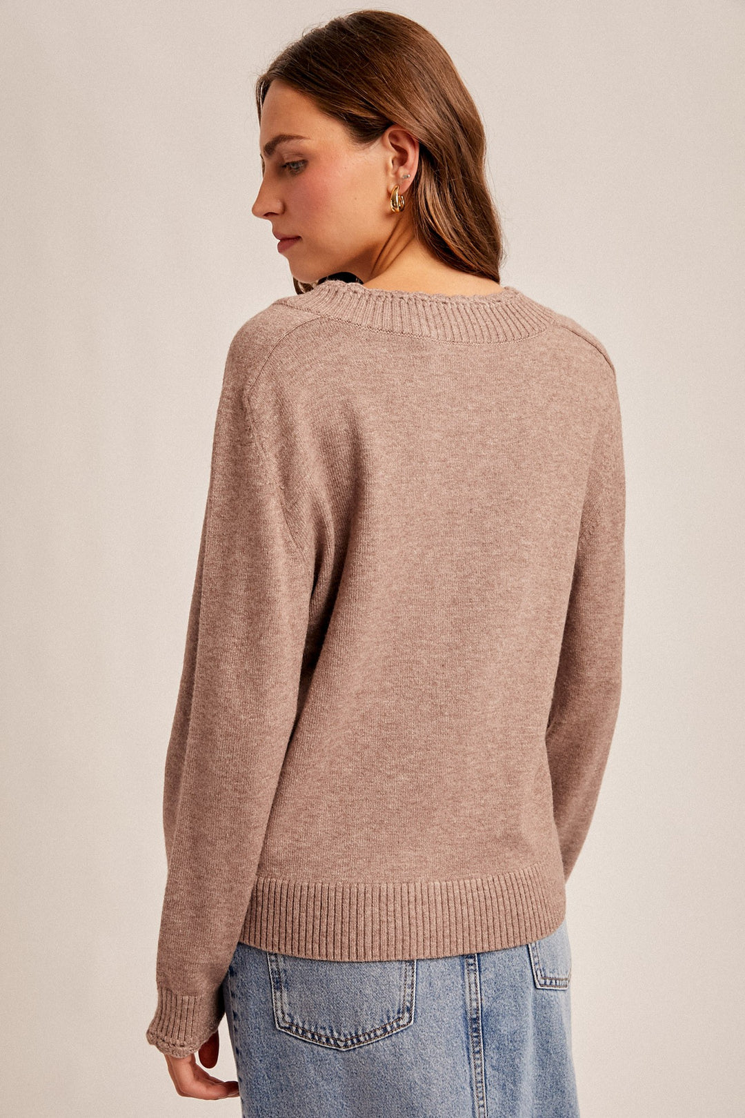 Molly Scalloped Edge Sweater