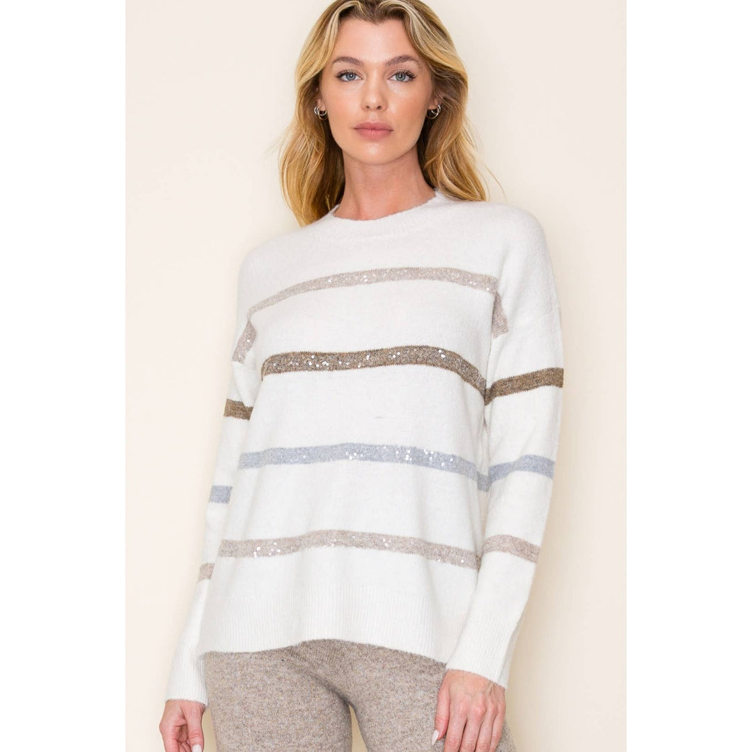 Becky Striped Pullover Sweater