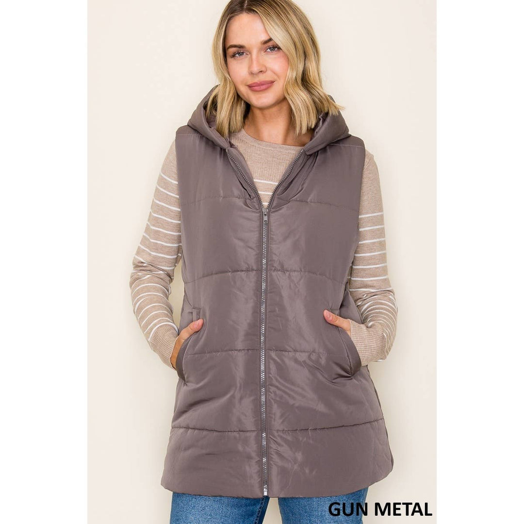 Amie Hooded Puffer Vest