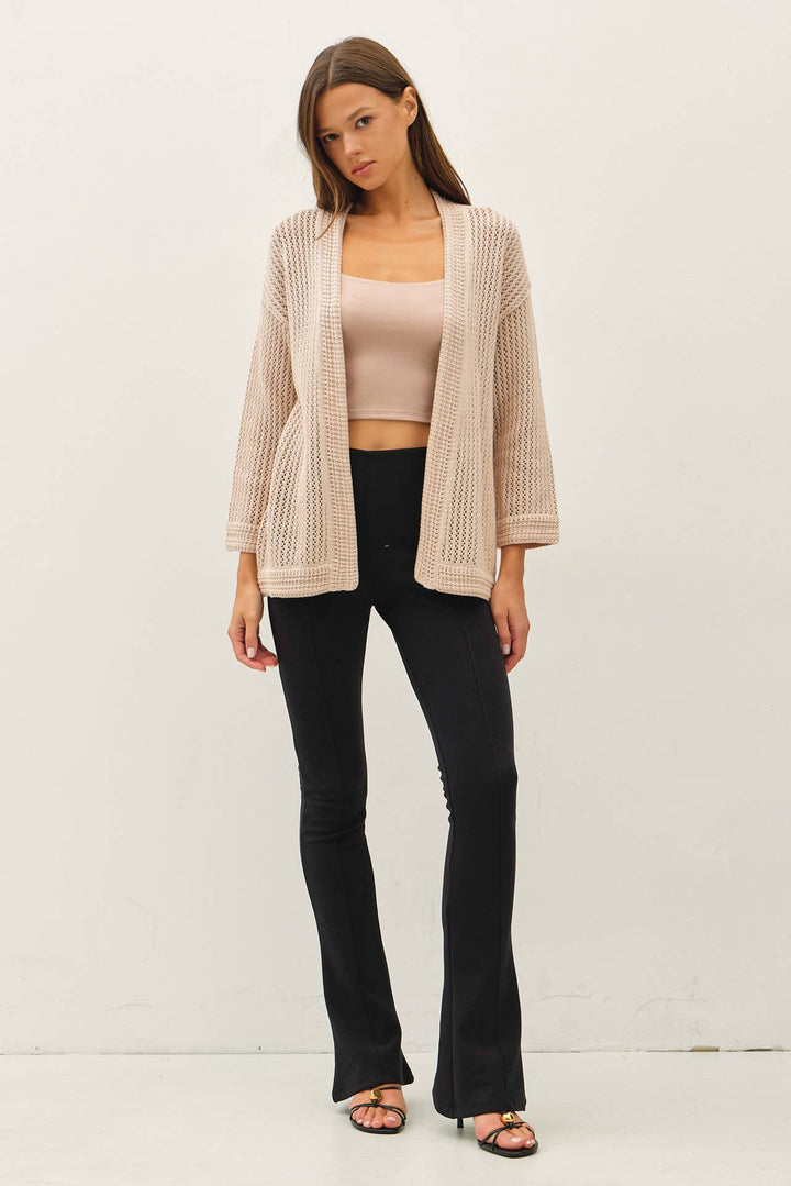 Fisherman Open Cardigan